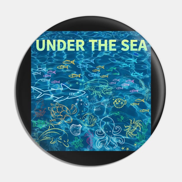 under the sea,blue sea,sea creatures,Turtle, puffer fish, starfish, shrimp, shark, tropical fish, sea horse, seaweed, sardines, squid, crabs, clams Pin by zzzozzo