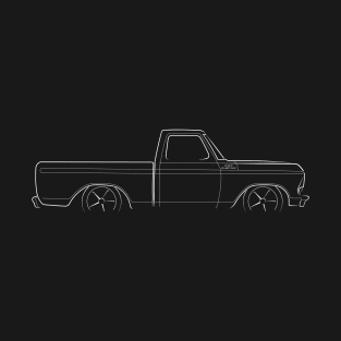 1979 Ford F-150 pickup - profile stencil, white T-Shirt