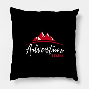 Adventure Design T-shirt Pillow