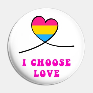 Pride heart I choose love Pin