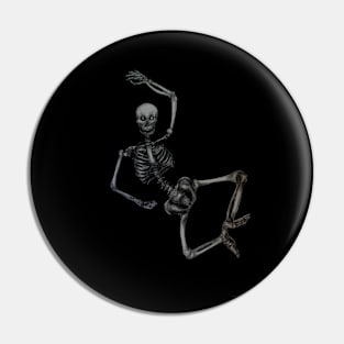 Happy Dancing Skeleton Pin