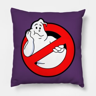 And Now Back To The Real Ghostbusters Logo Bored Pillow