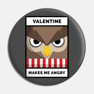 Angry valentine Pin