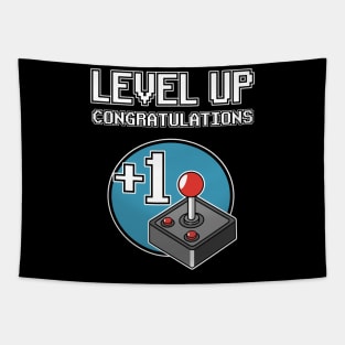 Level Up +1 Year Year Birthday Birthday Gaming Tapestry
