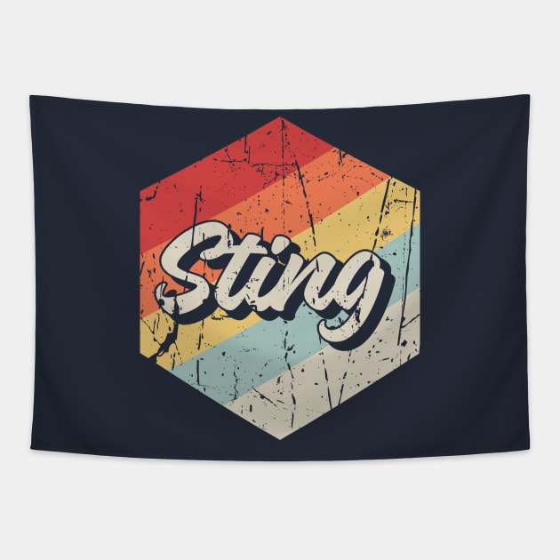 Sting Retro Tapestry by Arestration