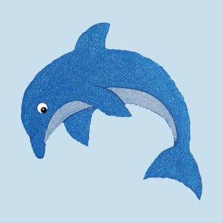 Sparkle Jumping Blue Dolphin T-Shirt