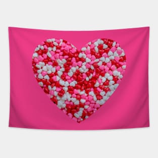 Candy Love Sprinkle Hearts Tapestry