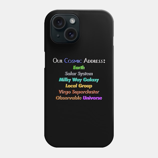 Our cosmic address Phone Case by Orchid's Art