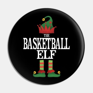 Basketball Elf Matching Family Group Christmas Party Pajamas Pin