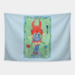 The Devil Tarot Card Tapestry