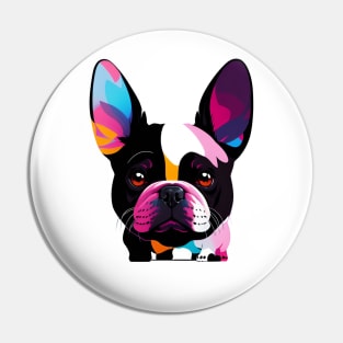 A cute French bulldog Pin