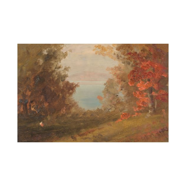 Woodland Scene in Autumn (Hudson, New York or Maine) by Frederic Edwin Church by Classic Art Stall