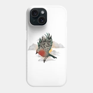 Bats and a Robin Phone Case