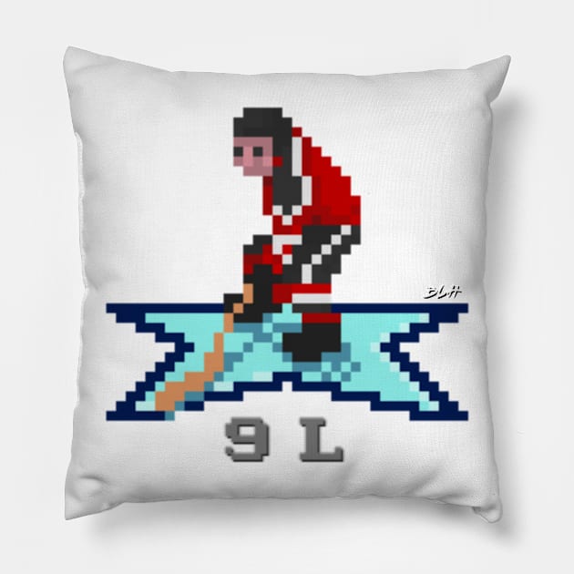 NHL 94 Shirt - NJ #9 Pillow by Beerleagueheroes.com Merch Store