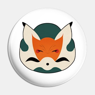 Hidden Fox, Crouching Bunny Pin