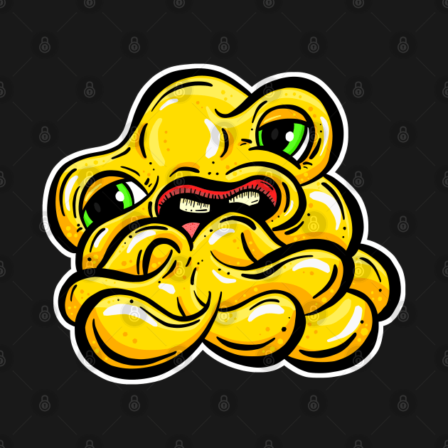 The Blobs - Yellow Sigh Monster by Squeeb Creative