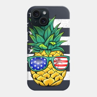 USA Flag Patriotic Pineapple Phone Case