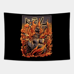 Skull drumz Tapestry