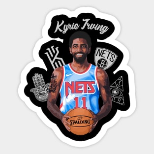 Kyrie Irving - Dallas Mavs Basketball Sticker for Sale by sportsign in  2023