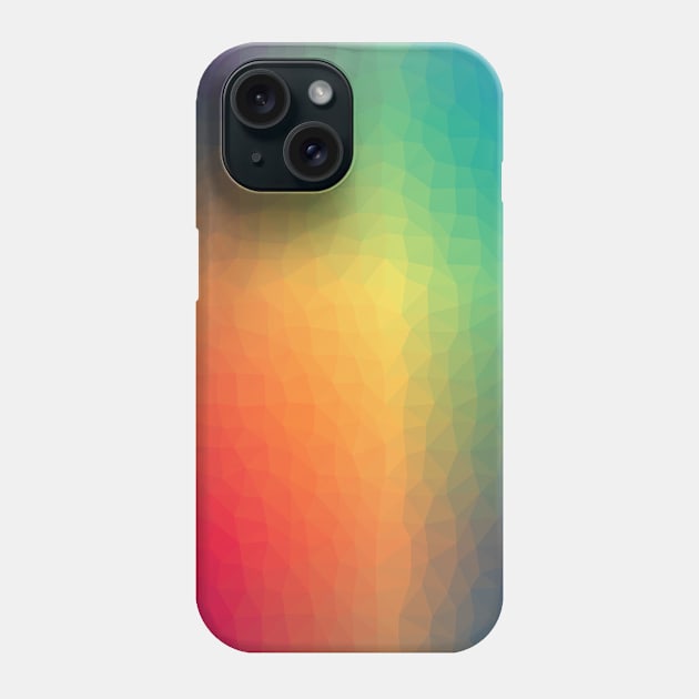 Geometric Pattern Gradient Color Phone Case by Bertees