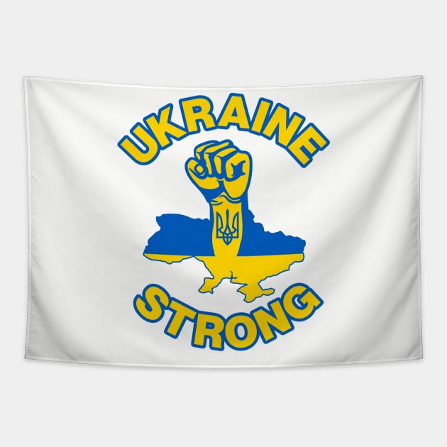 Ukraine Strong Tapestry by darklordpug