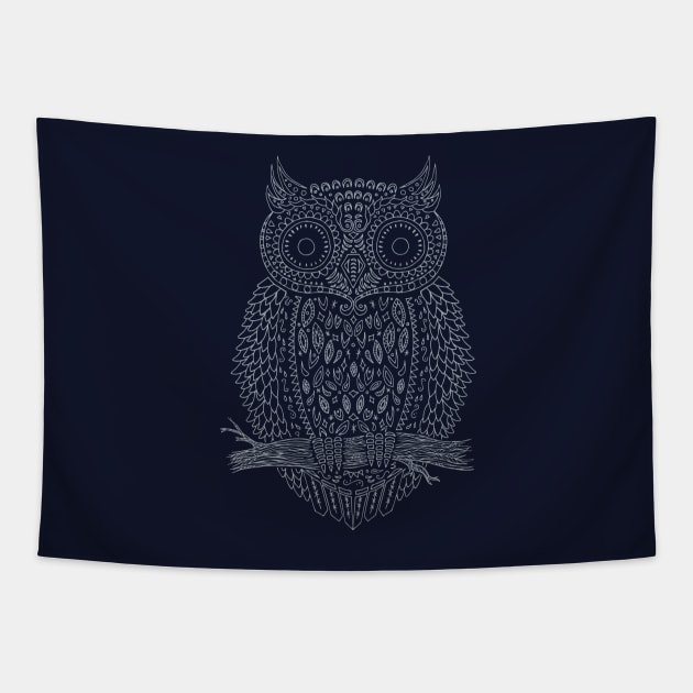 Hoot (dark) Tapestry by DCAY