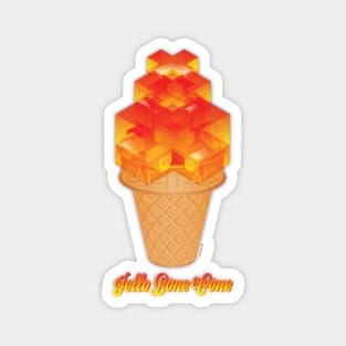 Jello Bone Cone Sugary Treat Magnet