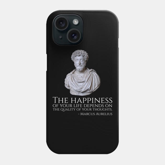 Emperor Marcus Aurelius Stoic Quote - Ancient Rome Stoicism Quote Phone Case by Styr Designs