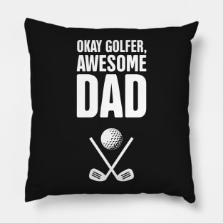 Funny Golf Clubs Dad Design Pillow