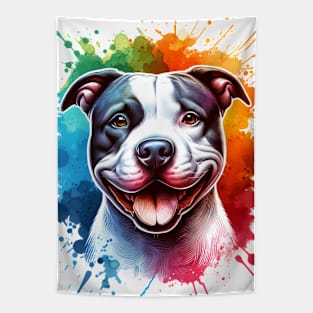 Pitbull American Staffordshire Terrier Bully Dog Artwork Tapestry