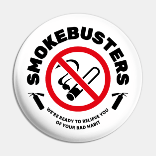 Smokebusters No Smoking Movie Parody Emblem Pin