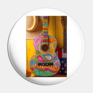 Poetry Guitar and American Banjo Pin