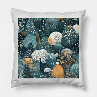 Snowy Trees Pillow