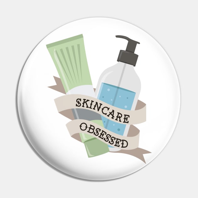 Skincare Obsessed Skincare Cream and Cleanser Banner Pin by alinabeska
