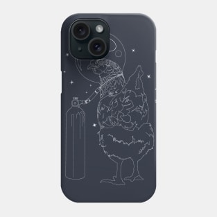 chiken austronaut Phone Case