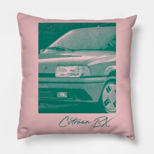 Citroën BX --- 80s Retro Car Art Print Design Pillow