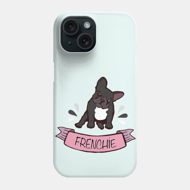 French bulldog for frenchie lover french bulldog white color Phone Case by Collagedream