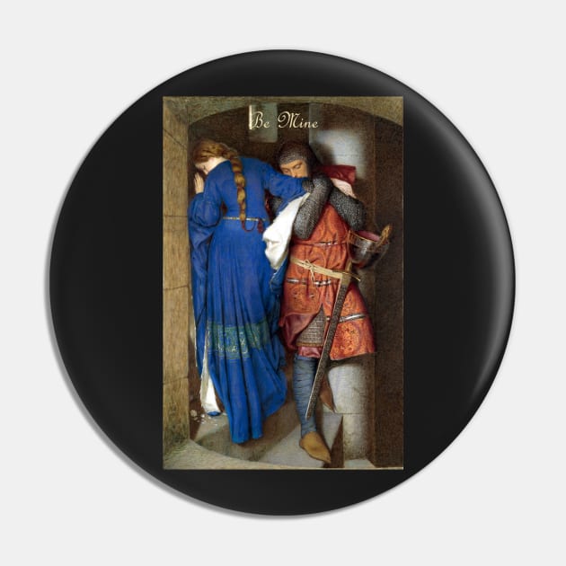 Valentines Greetings - The Meeting on the Turret Stairs - Frederick Burton Pin by forgottenbeauty