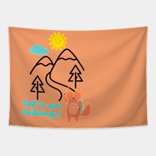 Let's Go Hiking Tapestry