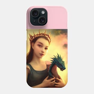 Dragon Prinsess with dragon Phone Case