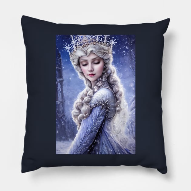 Snow Princess 04 Pillow by PurplePeacock