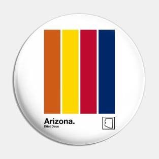 Arizona  // Original Minimalist Artwork Poster Design Pin