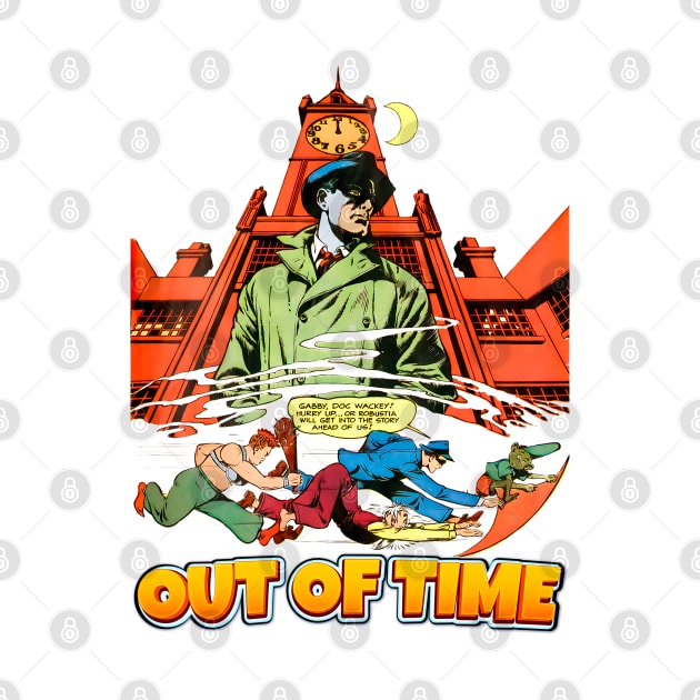 Out Of Time Midnight Comic Style vs Bullets Balow Retro Vintage by REVISTANGO