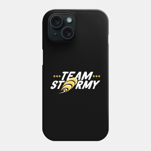 Team Stormy Daniels I Am With Her White Yellow Logo Typography Phone Case by ZAZIZU