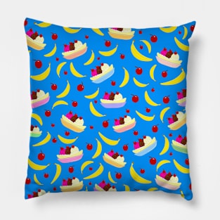 BANANA  Split With Cherries Pillow