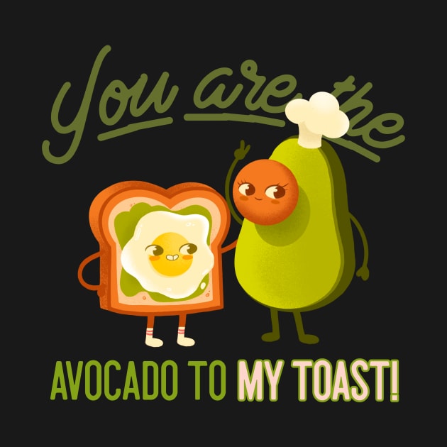 Avocado Toast Cool Avocado Couple Bread Chef Breakfast by TV Dinners