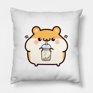 Boba Sippin Hamster! Pillow