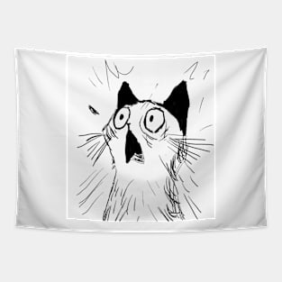 Scream Cat Tapestry