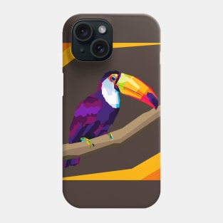 colorful tukan birds in pop art design Phone Case