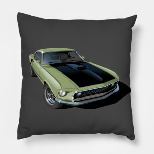 1969 ford mustang mach 1 Pillow